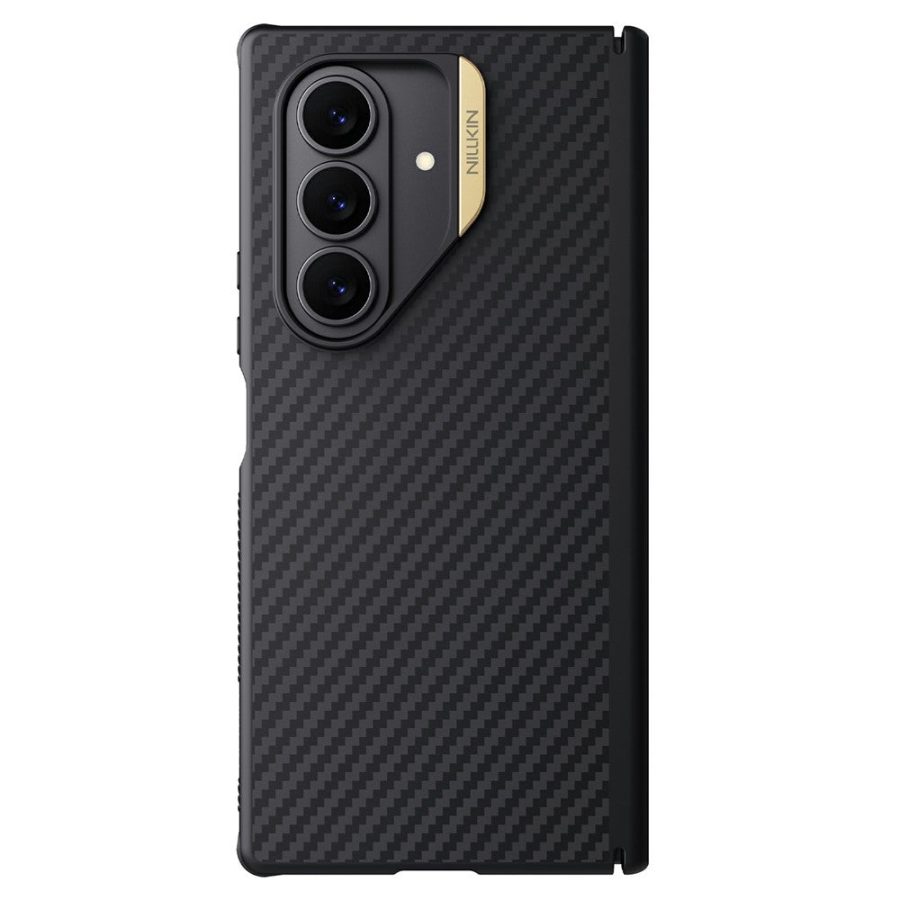 6601181730A-2 NILLKIN For Samsung Galaxy Z Fold7 Case Carbon Fiber Back Shockproof Phone Cover with Magnetic Support