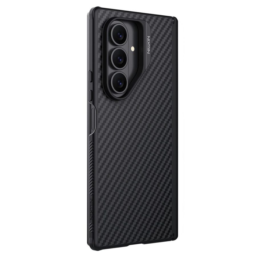 6601181730B-1 NILLKIN For Samsung Galaxy Z Fold7 Case Carbon Fiber Back Shockproof Phone Cover with Magnetic Support