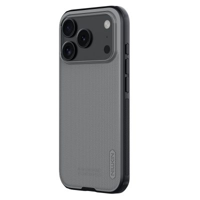 6601181768A-1 NILLKIN Super Frosted Shield Pro For iPhone 17 Pro Case Matte PC - TPU Clear Black Phone Back Cover