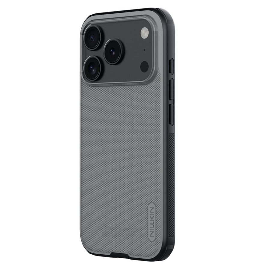 6601181768A-1 NILLKIN Super Frosted Shield Pro For iPhone 17 Pro Case Matte PC - TPU Clear Black Phone Back Cover