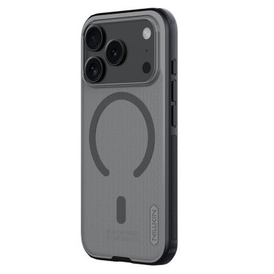 6601181769A-1 NILLKIN Super Frosted Shield Pro for iPhone 17 Pro Magnetic Case Matte PC - TPU Clear Black Phone Back Cover