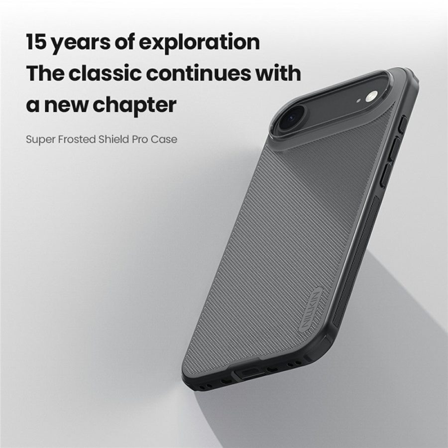 6601181798A-6 NILLKIN Super Frosted Shield Pro For iPhone Air Case Matte PC - TPU Clear Black Phone Back Cover