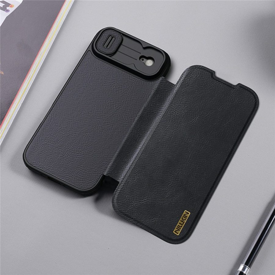 6601183112A-13 NILLKIN Qin Pro Series for iPhone Air Case with Card Slots Leather Phone Cover
