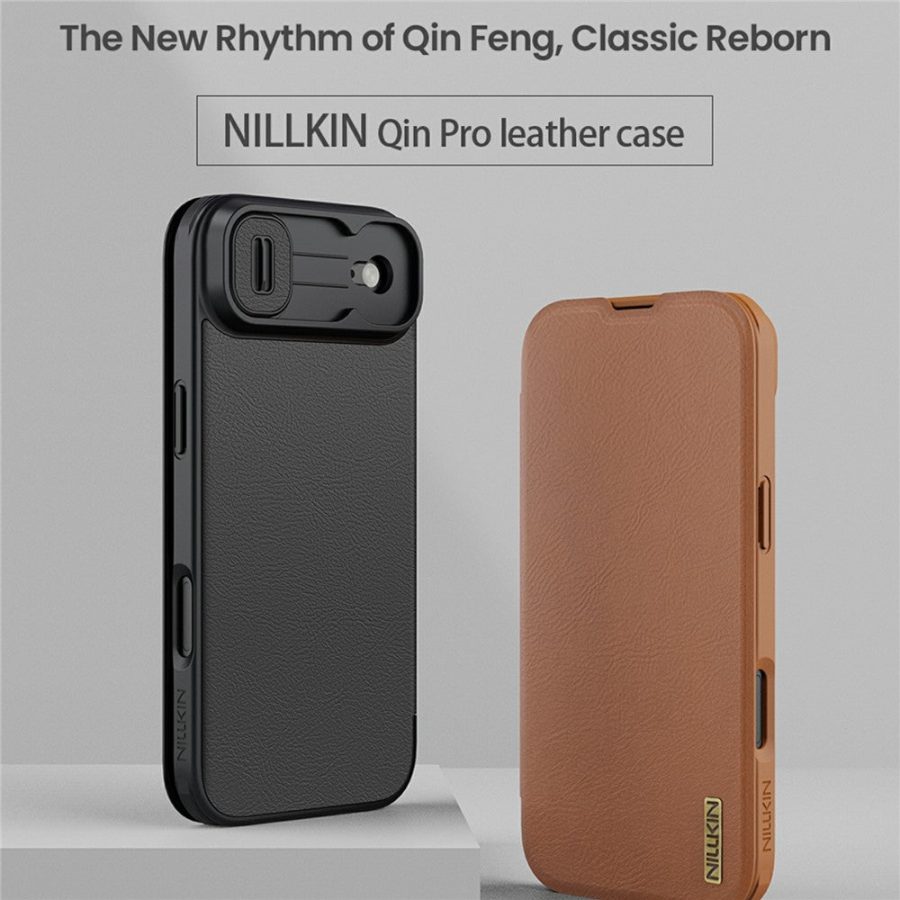 6601183112A-6 NILLKIN Qin Pro Series for iPhone Air Case with Card Slots Leather Phone Cover