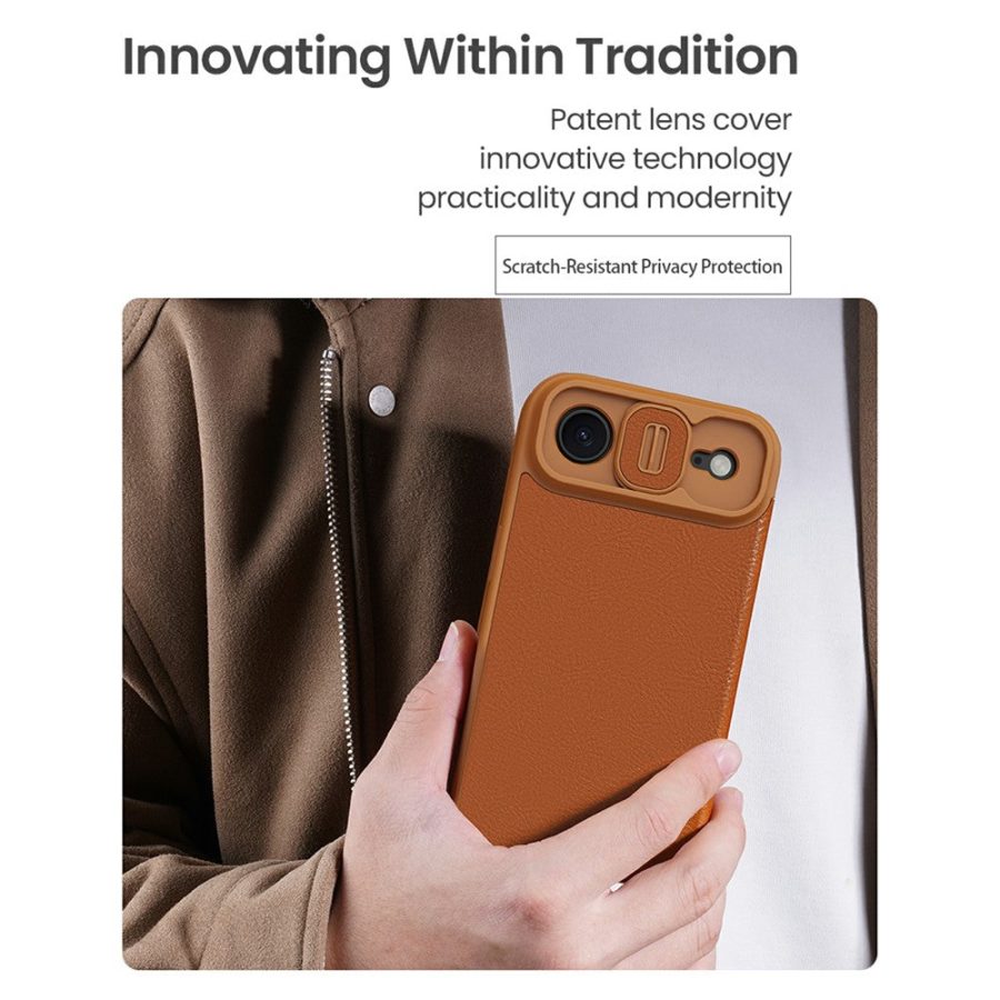 6601183112A-8 NILLKIN Qin Pro Series for iPhone Air Case with Card Slots Leather Phone Cover
