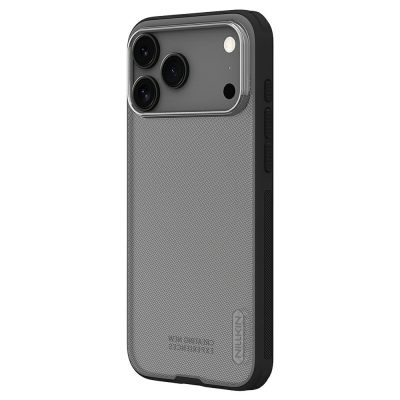 6601183285A-1 NILLKIN Super Frosted Shield Pro For iPhone 17 Pro Max Case Matte PC - TPU Clear Black Phone Back Cover