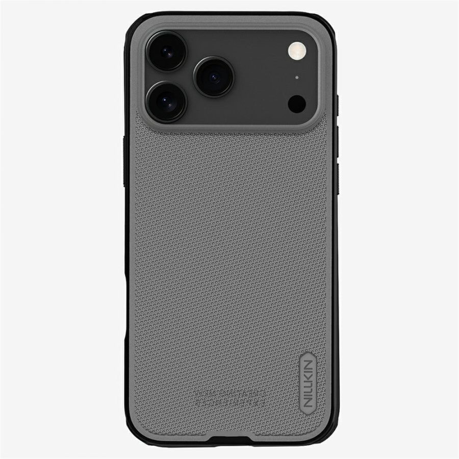 6601183285A-3 NILLKIN Super Frosted Shield Pro For iPhone 17 Pro Max Case Matte PC - TPU Clear Black Phone Back Cover
