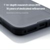 6601183285A-7 NILLKIN Super Frosted Shield Pro For iPhone 17 Pro Max Case Matte PC - TPU Clear Black Phone Back Cover