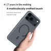 6601183286A-8 NILLKIN Super Frosted Shield Pro for iPhone 17 Pro Max Magnetic Case Matte PC - TPU Clear Black Phone Back Cover