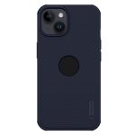 NILLKIN Super Frosted Shield Pro Phone Case for iPhone 14 Plus Anti-scratch Matte Hard PC Phone Cover (Hollow-out Design for Logo)