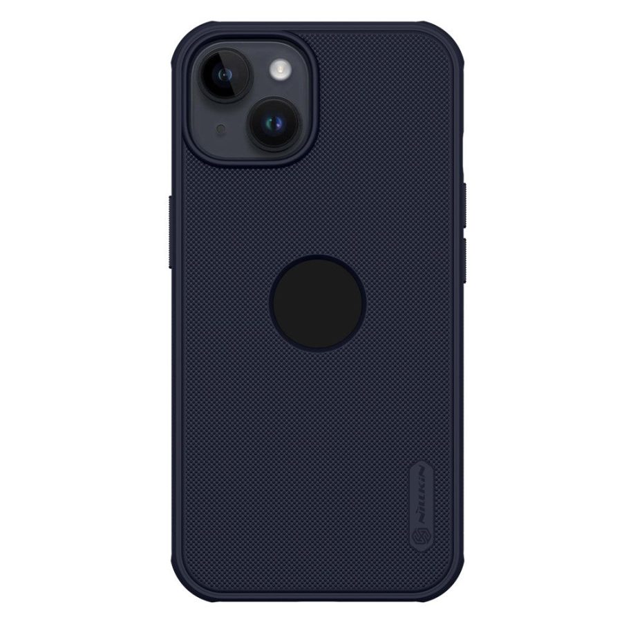 NILLKIN Super Frosted Shield Pro Phone Case for iPhone 14 Plus Anti-scratch Matte Hard PC Phone Cover (Hollow-out Design for Logo)