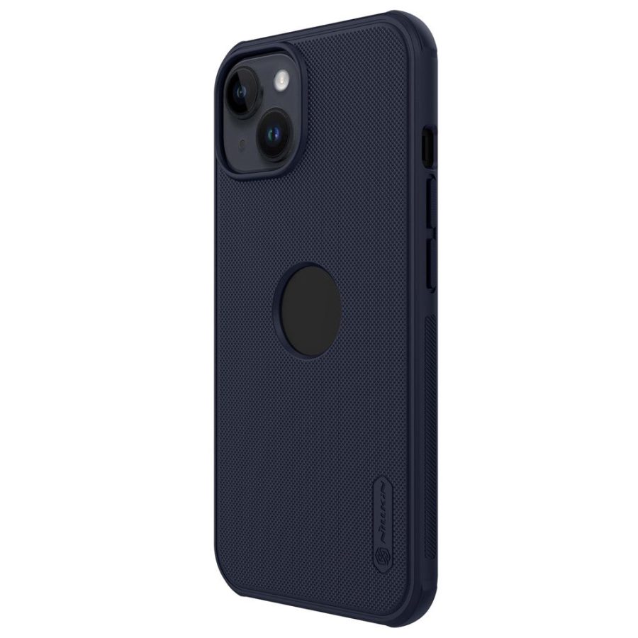 NILLKIN Super Frosted Shield Pro Phone Case for iPhone 14 Plus Anti-scratch Matte Hard PC Phone Cover (Hollow-out Design for Logo)