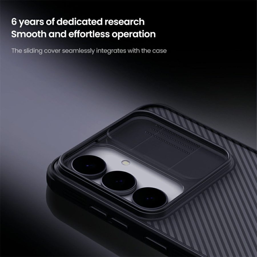 6601184452A-8 NILLKIN Camshield Pro Series For Samsung Galaxy S25 FE Case TPU - PC Phone Cover with Camera Slider