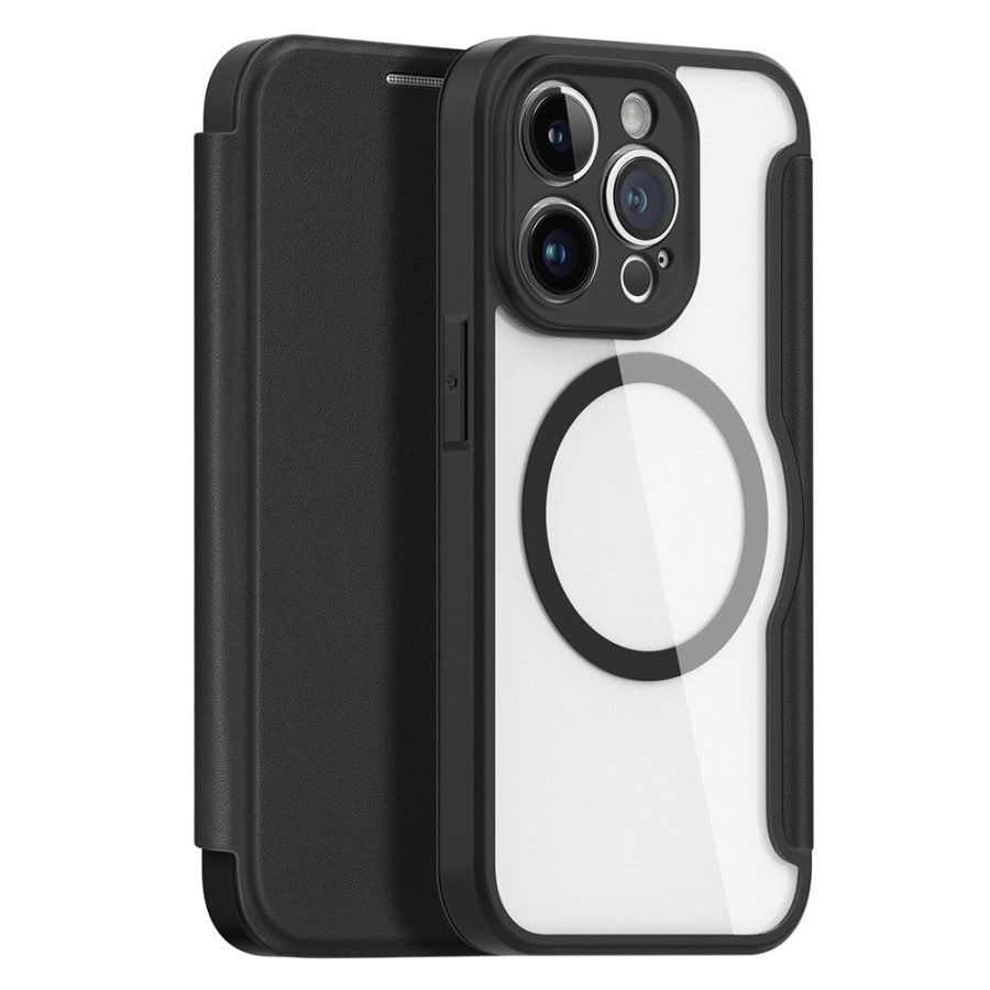 660118896A-1 DUX DUCIS Skin X Pro Series For iPhone 14 Pro Leather Case Flip Cover Compatible with MagSafe