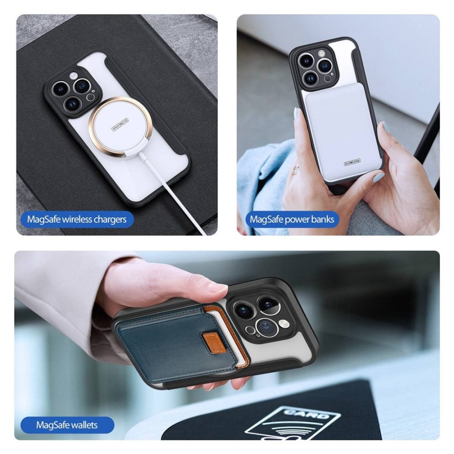 660118896A-5 DUX DUCIS Skin X Pro Series For iPhone 14 Pro Leather Case Flip Cover Compatible with MagSafe