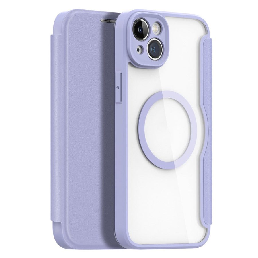 660118899C-1 DUX DUCIS Skin X Pro Series For iPhone 14 Plus Leather Case Flip Cover Compatible with MagSafe