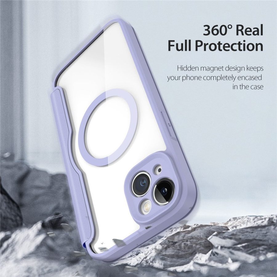 660118899C-10 DUX DUCIS Skin X Pro Series For iPhone 14 Plus Leather Case Flip Cover Compatible with MagSafe