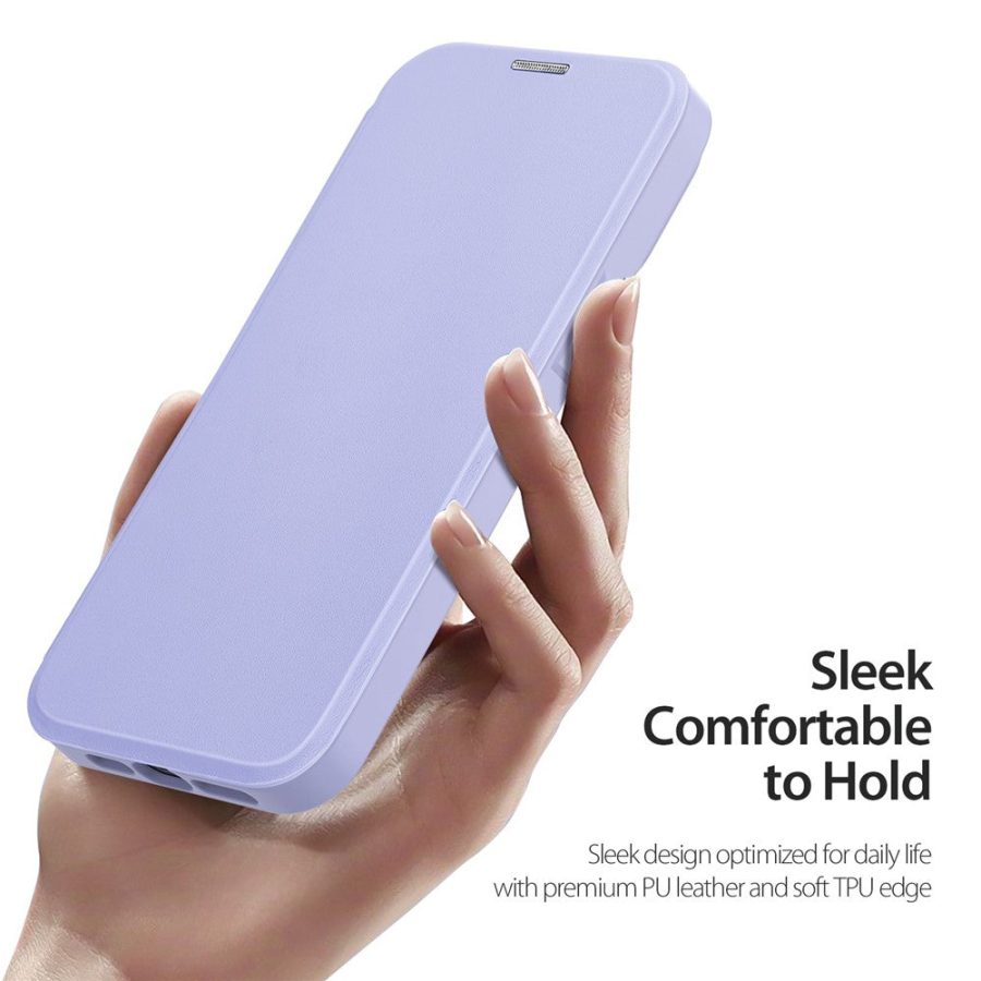 660118899C-6 DUX DUCIS Skin X Pro Series For iPhone 14 Plus Leather Case Flip Cover Compatible with MagSafe