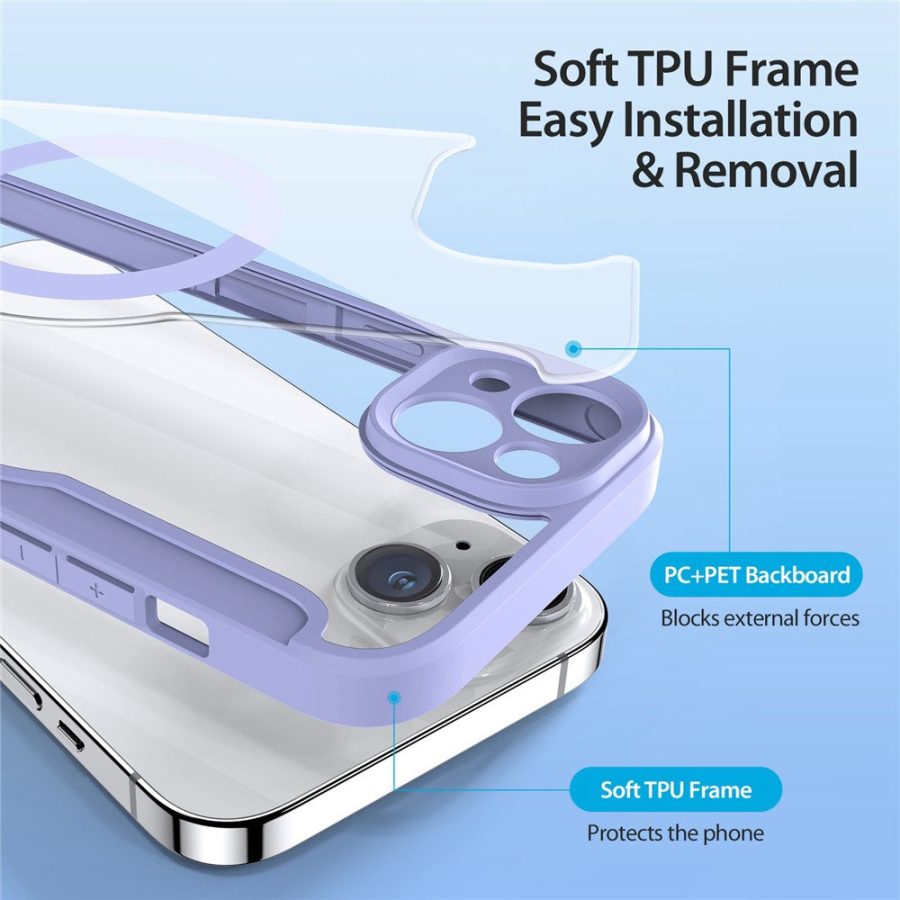 660118899C-9 DUX DUCIS Skin X Pro Series For iPhone 14 Plus Leather Case Flip Cover Compatible with MagSafe