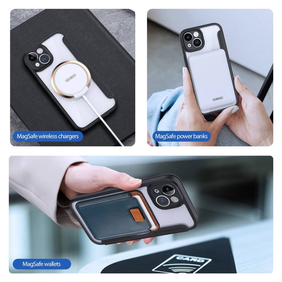 DUX DUCIS Skin X Pro Series For iPhone 14 PU Leather Case Flip Cover Compatible with MagSafe