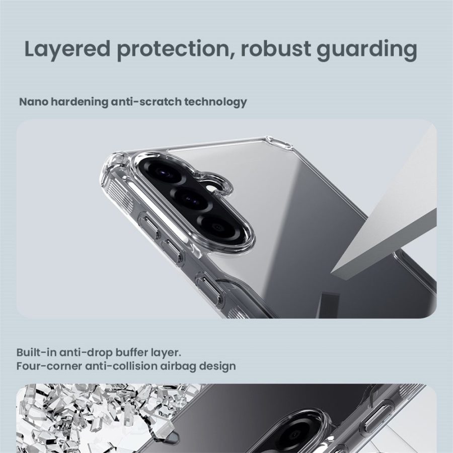 NILLKIN Nature Pro Series For Samsung Galaxy A57 Case PC - TPU Anti-Scratch Clear Back Cover