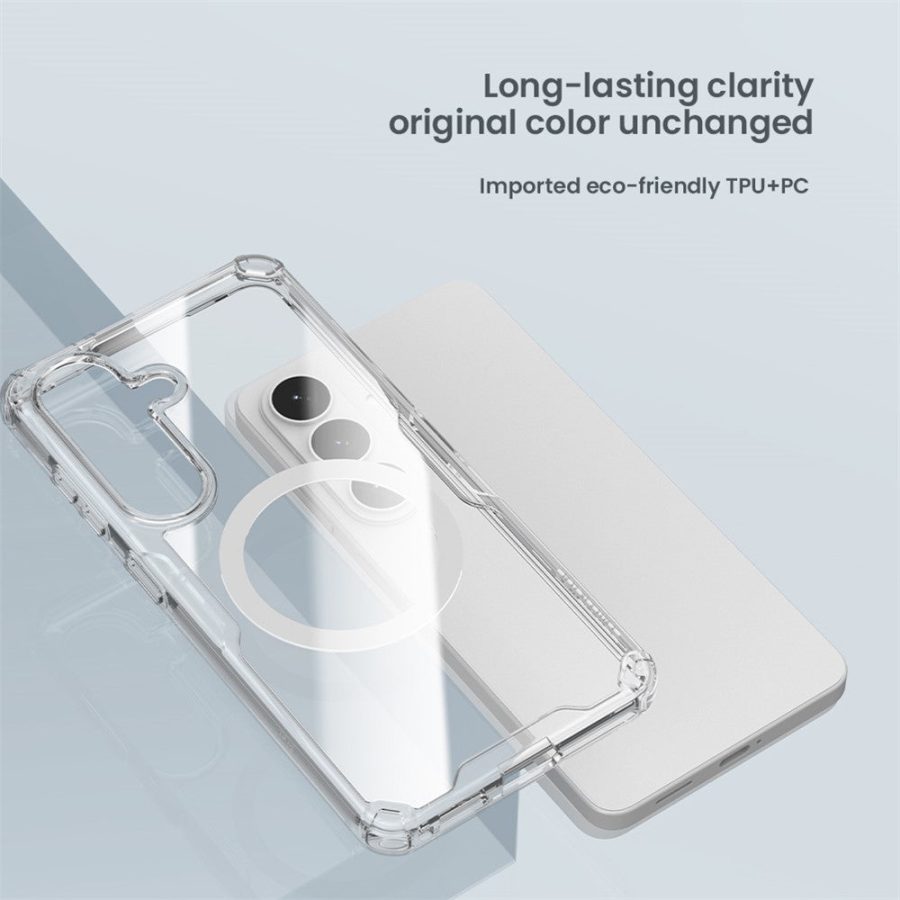 NILLKIN Nature Pro Series for Samsung Galaxy S26 Magnetic Case TPU - PC Ultra Clear Phone Cover