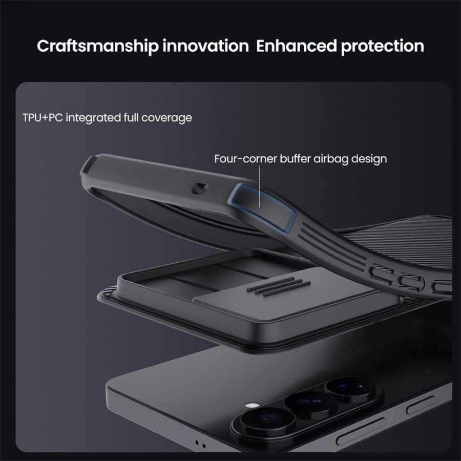 6601197068A-10 NILLKIN Camshield Pro Series for Samsung Galaxy S26+ Case PC - TPU Phone Cover with Camera Slider