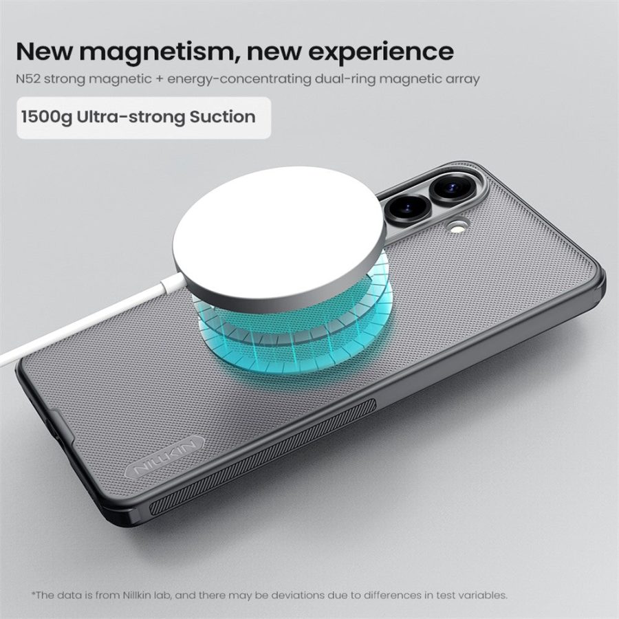 6601197070A-11 NILLKIN Super Frosted Shield Pro for Samsung Galaxy S26+ Magnetic Case Matte PC - TPU Clear Black Phone Back Cover