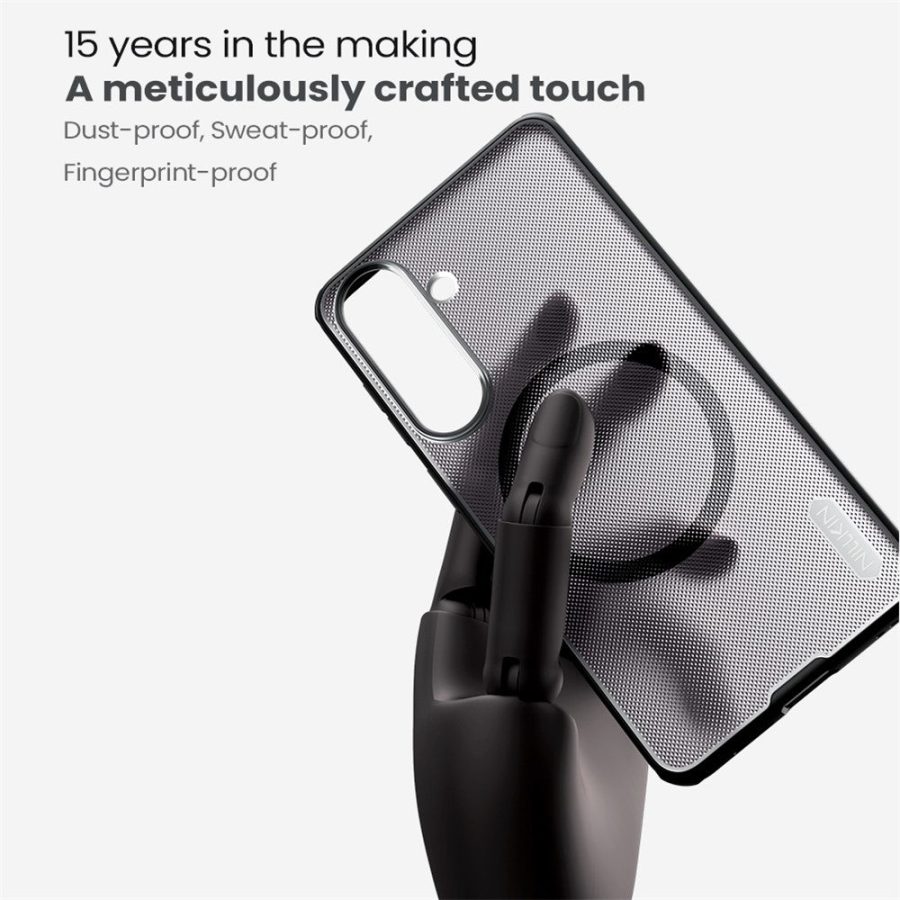 6601197070A-8 NILLKIN Super Frosted Shield Pro for Samsung Galaxy S26+ Magnetic Case Matte PC - TPU Clear Black Phone Back Cover