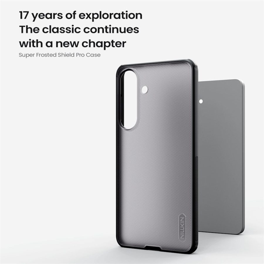 NILLKIN Super Frosted Shield Pro For Samsung Galaxy S26+ Case Matte PC - TPU Clear Black Phone Back Cover