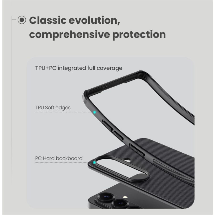 6601197076A-10 NILLKIN Frosted Shield Pro For Samsung Galaxy S26+ Case Matte PC - TPU Phone Cover