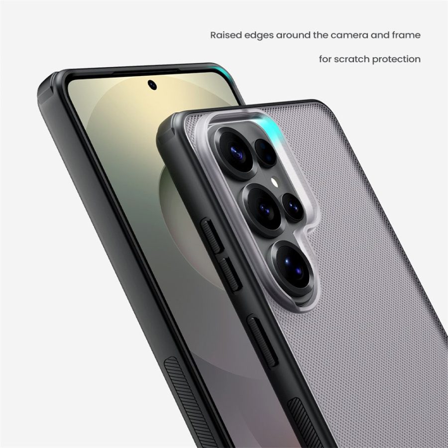 NILLKIN Super Frosted Shield Pro For Samsung Galaxy S26 Ultra Case Matte PC - TPU Clear Black Phone Back Cover