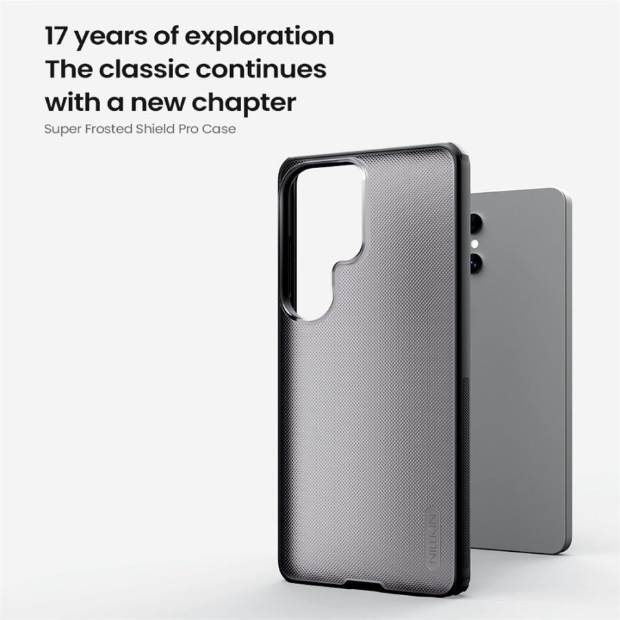 NILLKIN Super Frosted Shield Pro For Samsung Galaxy S26 Ultra Case Matte PC - TPU Clear Black Phone Back Cover