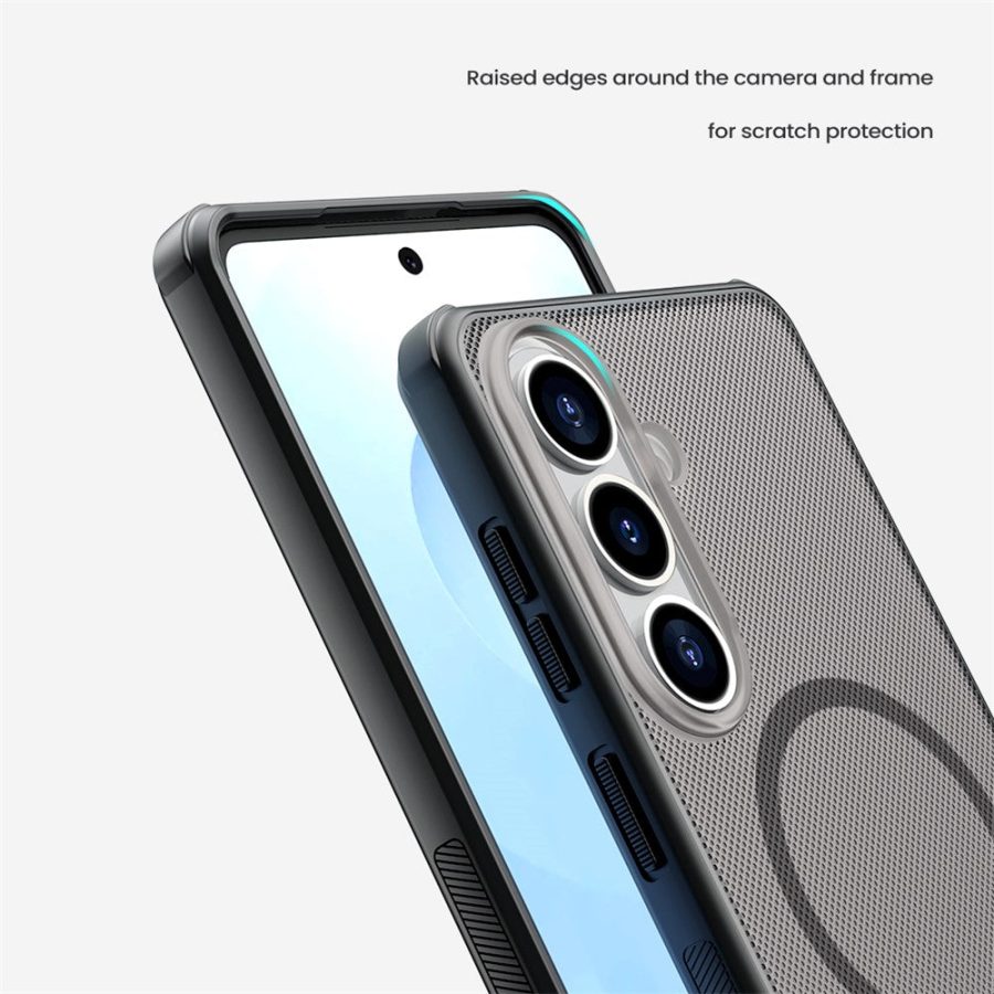 NILLKIN Super Frosted Shield Pro for Samsung Galaxy S26 Magnetic Case Matte PC - TPU Clear Black Phone Back Cover