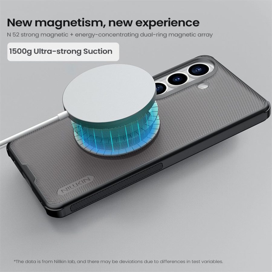 NILLKIN Super Frosted Shield Pro for Samsung Galaxy S26 Magnetic Case Matte PC - TPU Clear Black Phone Back Cover