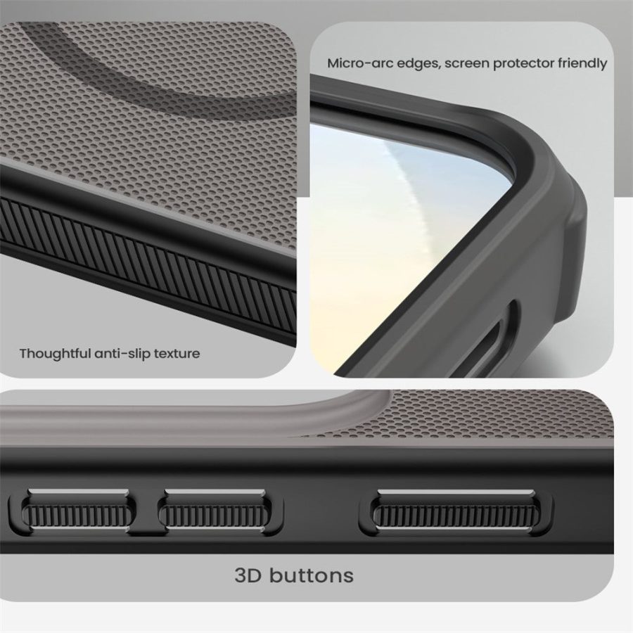 NILLKIN Super Frosted Shield Pro for Samsung Galaxy S26 Magnetic Case Matte PC - TPU Clear Black Phone Back Cover