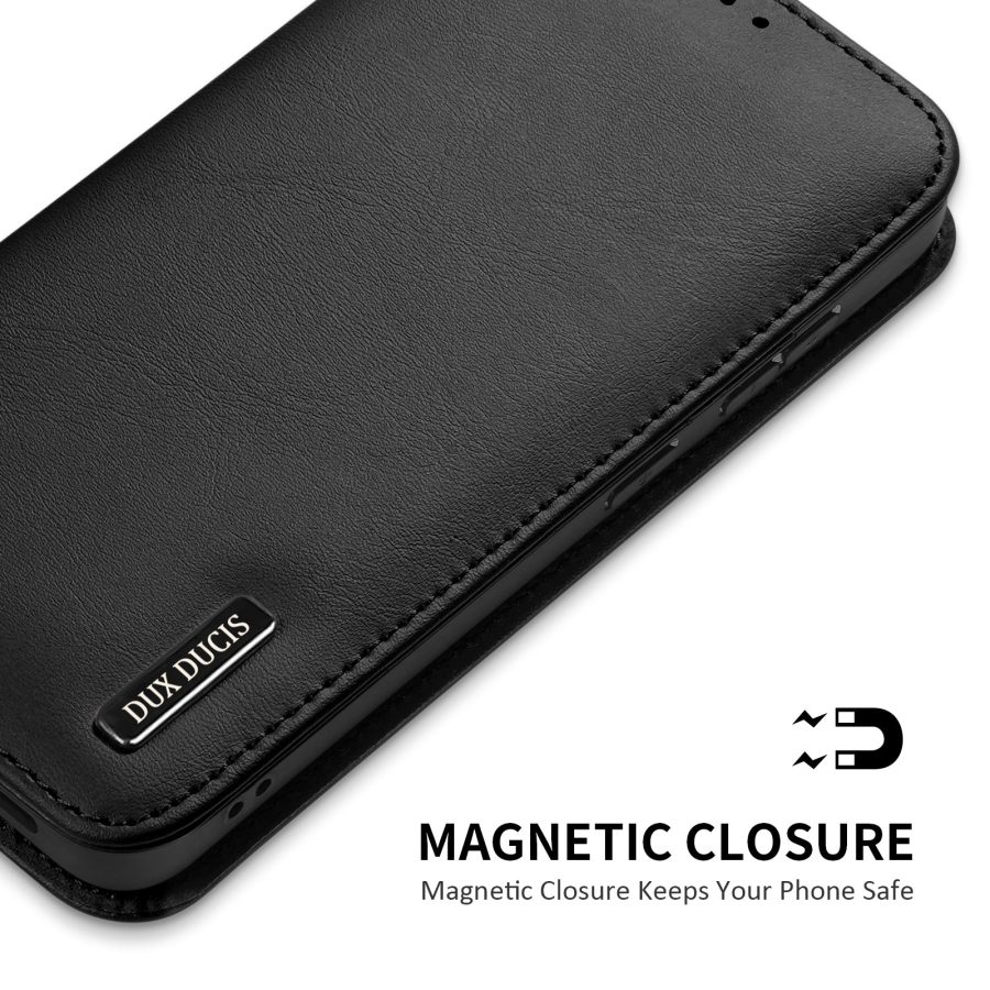 DUX DUCIS For Samsung Galaxy S26+ Case Hivo Series Cowhide Leather RFID Blocking Wallet Stand Flip Phone Cover