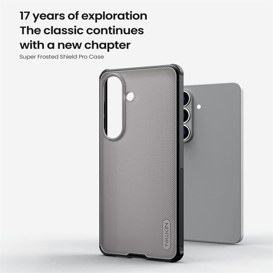 6601200036A-6 NILLKIN Super Frosted Shield Pro For Samsung Galaxy A37 Case Matte PC - TPU Clear Black Phone Back Cover