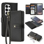 DUX DUCIS Lawa Series For Samsung Galaxy S26 Ultra Case Detachable Magnetic Cowhide Leather Cover Zipper Wallet