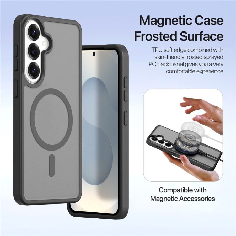6601200094A-6 DUX DUCIS For Samsung Galaxy S26 Case Lawa Series Detachable Magnetic Cowhide Leather Cover Zipper Wallet