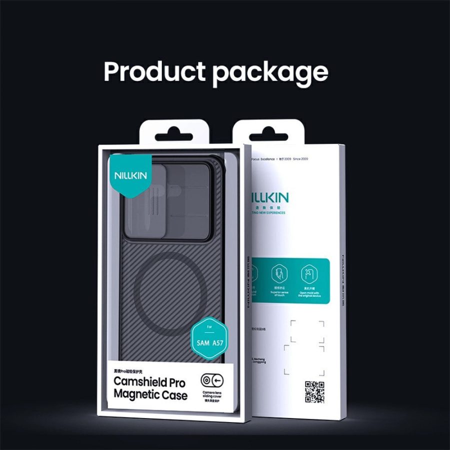 6601203028A-16 NILLKIN Camshield Pro Magnetic Series For Samsung Galaxy A57 Case TPU - PC Phone Cover with Camera Slider