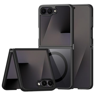 6601216656A-1 DUX DUCIS Aimo Series For Samsung Galaxy Z Flip8 Magnetic Case PC - TPU Clear Back Phone Cover (REACH Certification)