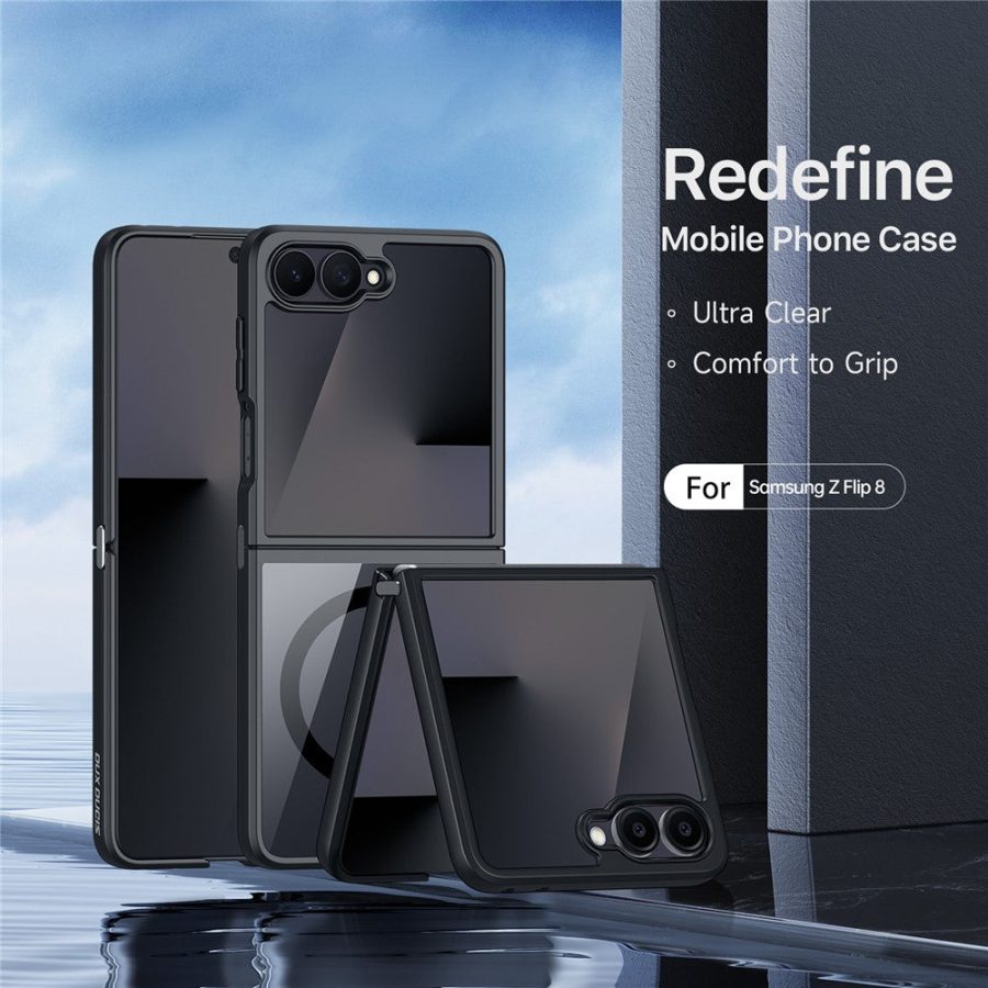 DUX DUCIS Aimo Series For Samsung Galaxy Z Flip8 Magnetic Case PC - TPU Clear Back Phone Cover (REACH Certification)