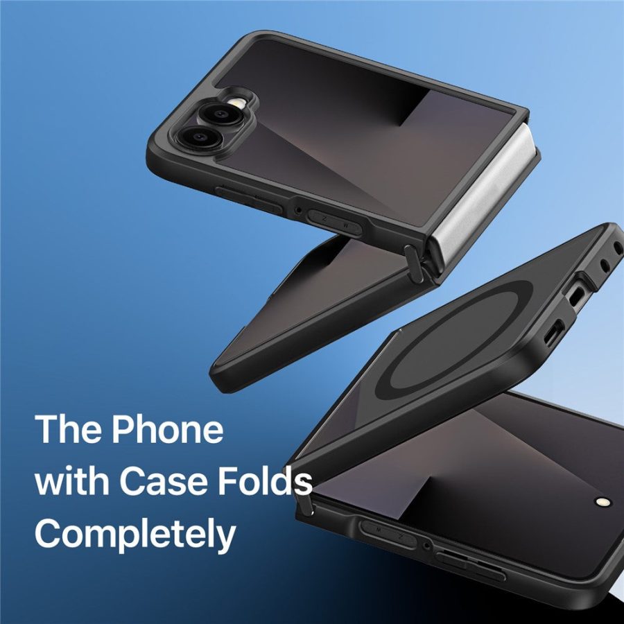 DUX DUCIS Aimo Series For Samsung Galaxy Z Flip8 Magnetic Case PC - TPU Clear Back Phone Cover (REACH Certification)