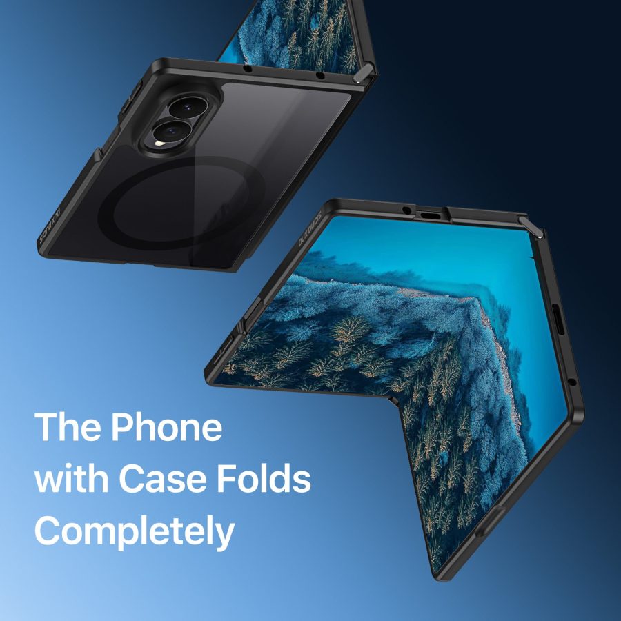 6601218135A-9 DUX DUCIS for Samsung Galaxy Z Fold8 Aimo Series Magnetic Case PC - TPU Clear Back Phone Cover (REACH Certification)