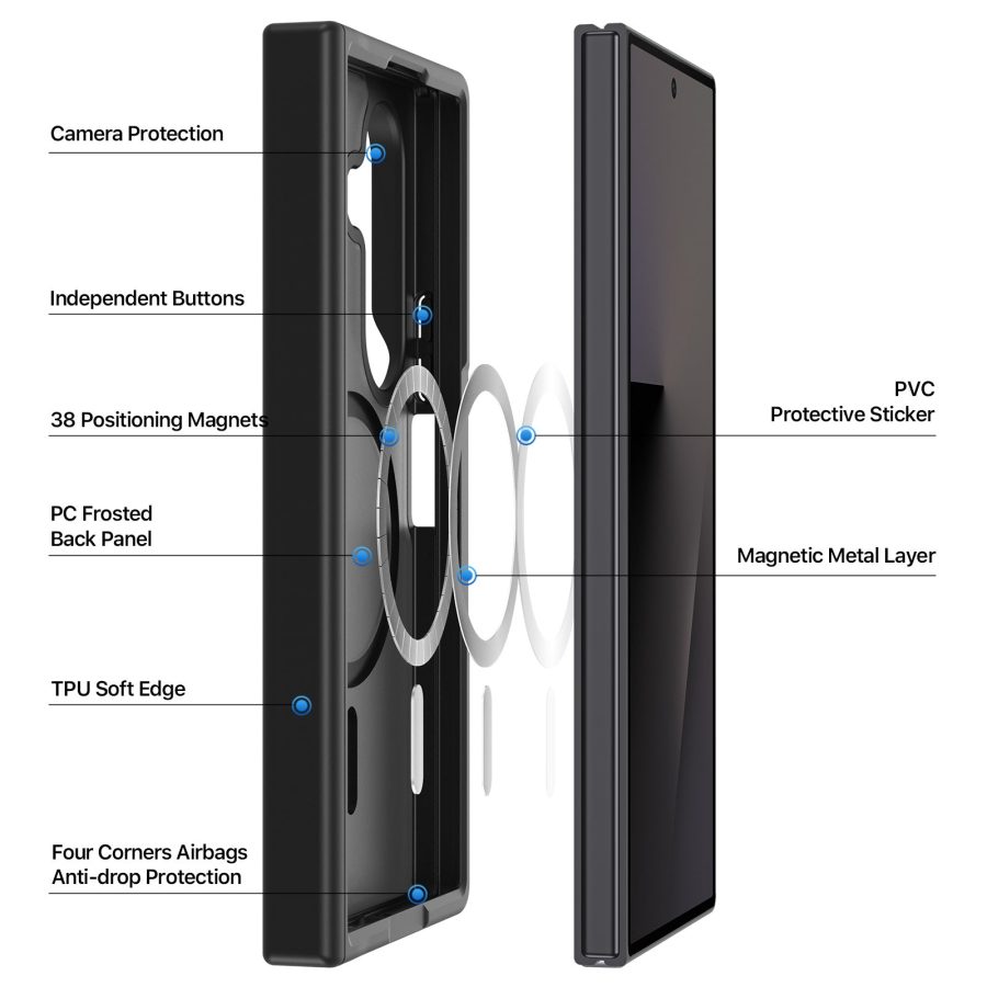 DUX DUCIS for Samsung Galaxy Z Fold8 Ultra Magnetic Case Yind Series PC - TPU Phone Cover