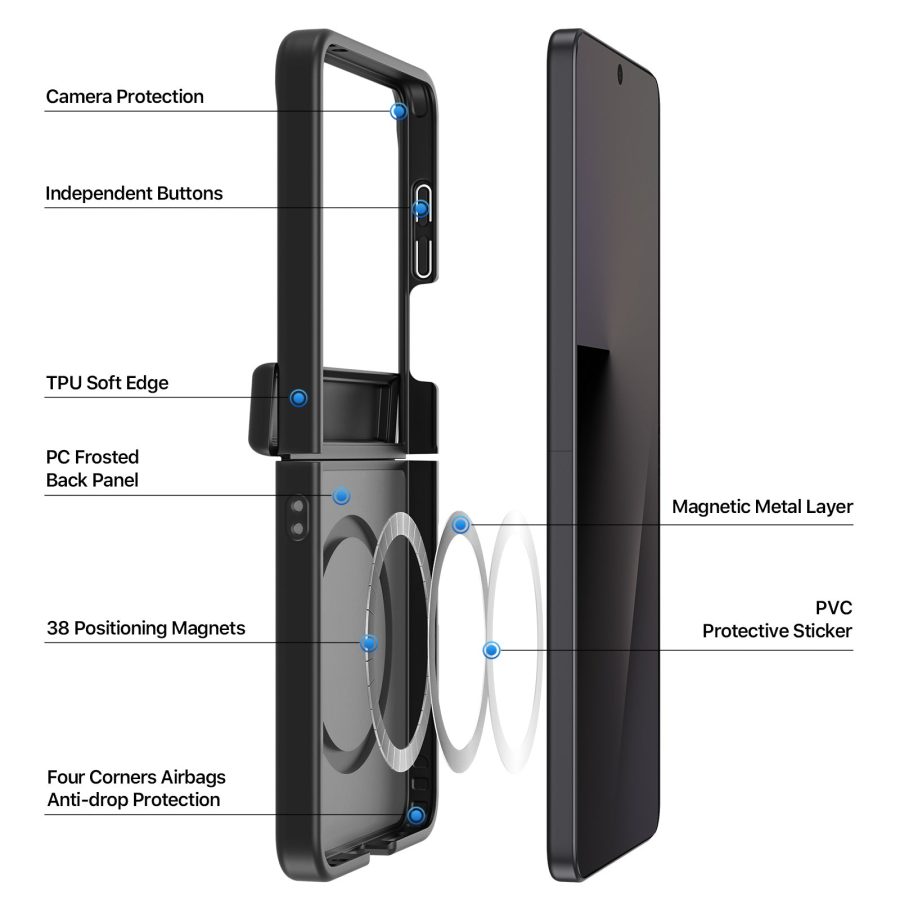 DUX DUCIS for Samsung Galaxy Z Flip8 Magnetic Case Yind Series PC - TPU Phone Cover