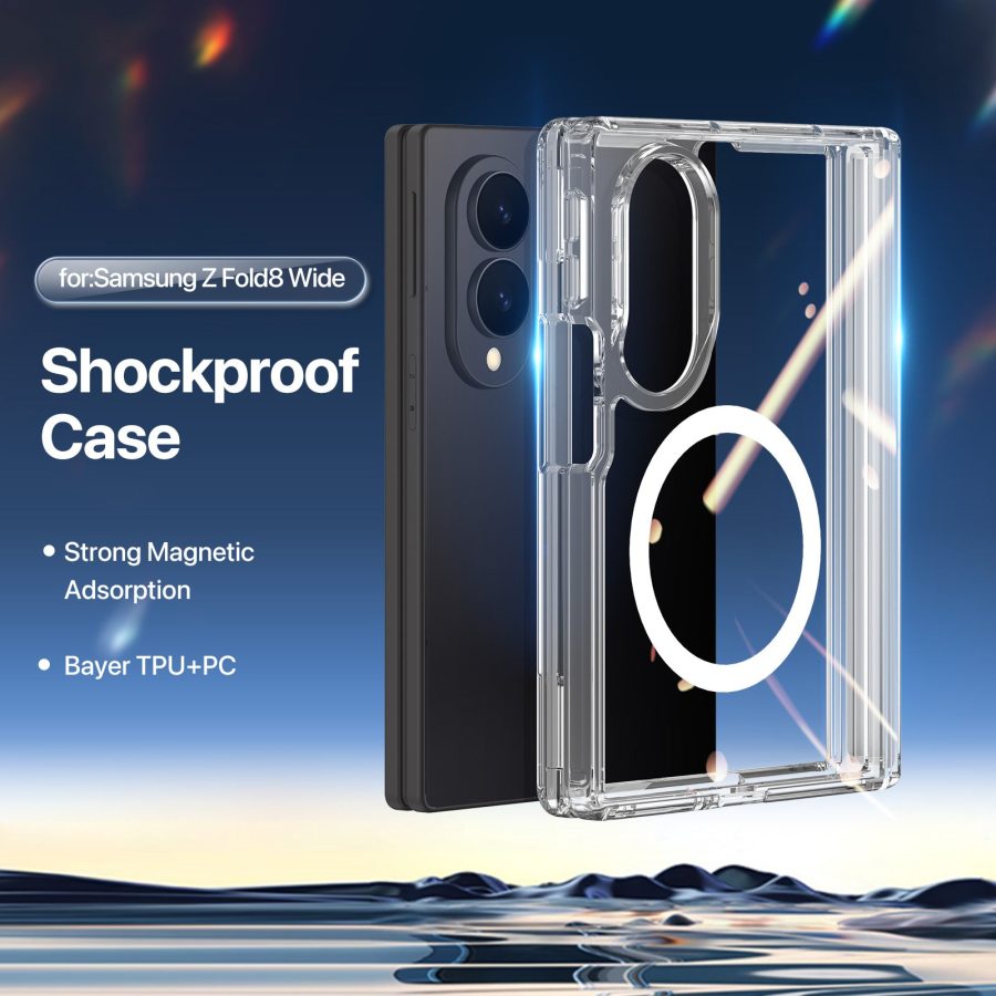 6601219400A-3 DUX DUCIS for Samsung Galaxy Z Fold8 Clin Series Back Cover PC - TPU Clear Phone Case