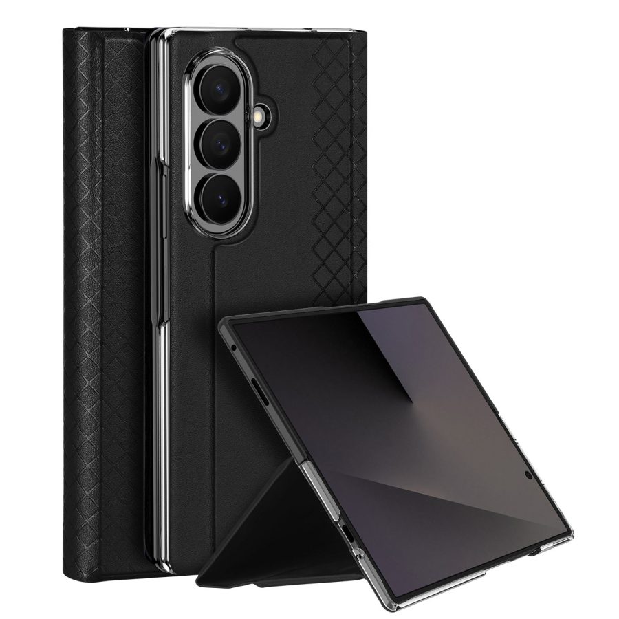 6601219404A-1 DUX DUCIS for Samsung Galaxy Z Fold8 Ultra Case Bril Series Leather - PC Phone Cover with Stand