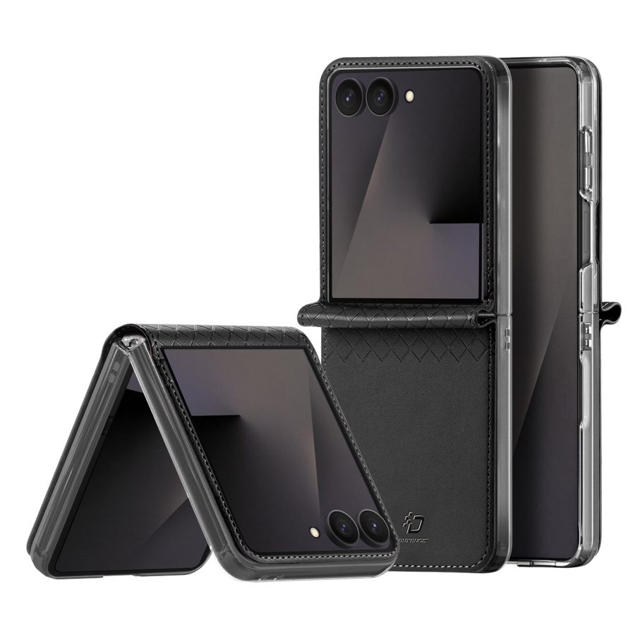 6601219405A-1_03d103d6-804d-4307-98bd-3079b3db7fac DUX DUCIS for Samsung Galaxy Z Flip8 Case Bril Series Leather - PC Phone Cover